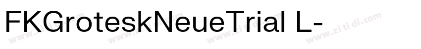 FKGroteskNeueTrial L字体转换